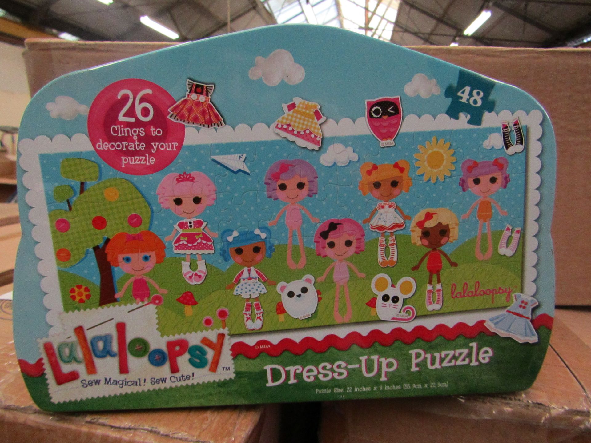 2x Lalaloopsy Dress Up Puzzles in Metal Tins - New & Boxed.