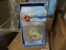 Pack of 48x Disney Frozen Gel Window Clings, new in shop counter POS box.