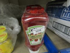3x 500g bottles of Organic Heinz Ketchup, bb 11/21
