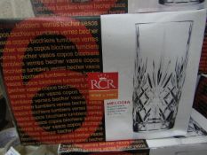 6 x RCR Tall Tumblers. New & Boxed