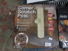 Asab - Corner Cat Scratch Post - Unchecked & Boxed.