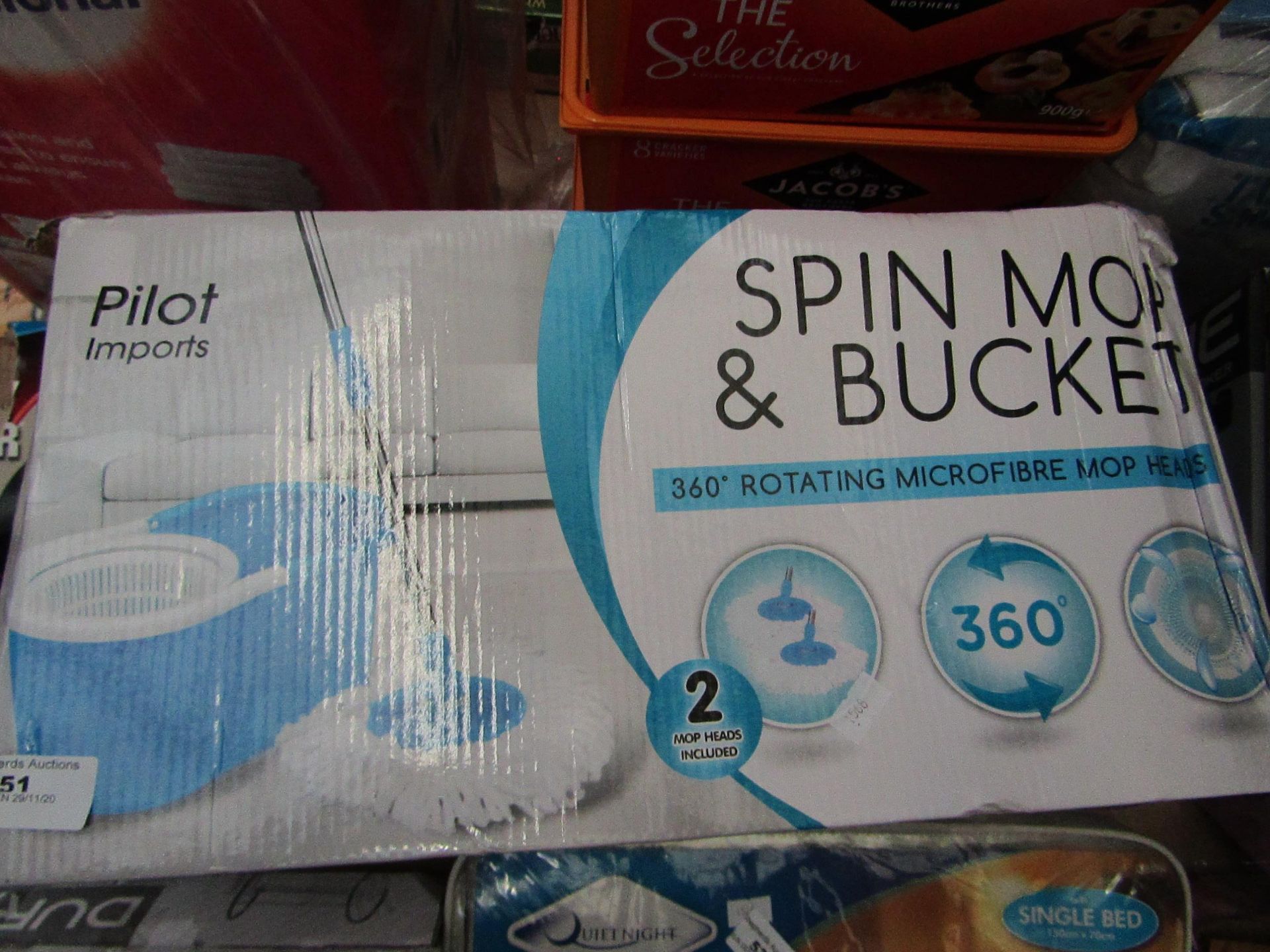 Pilot Imports - Spin Mop & Bucket - Unchecked & Boxed.