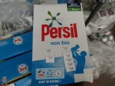 130 wash box of Persil Non Bio Laundry detergent, the box has been damaged and resealed so may not