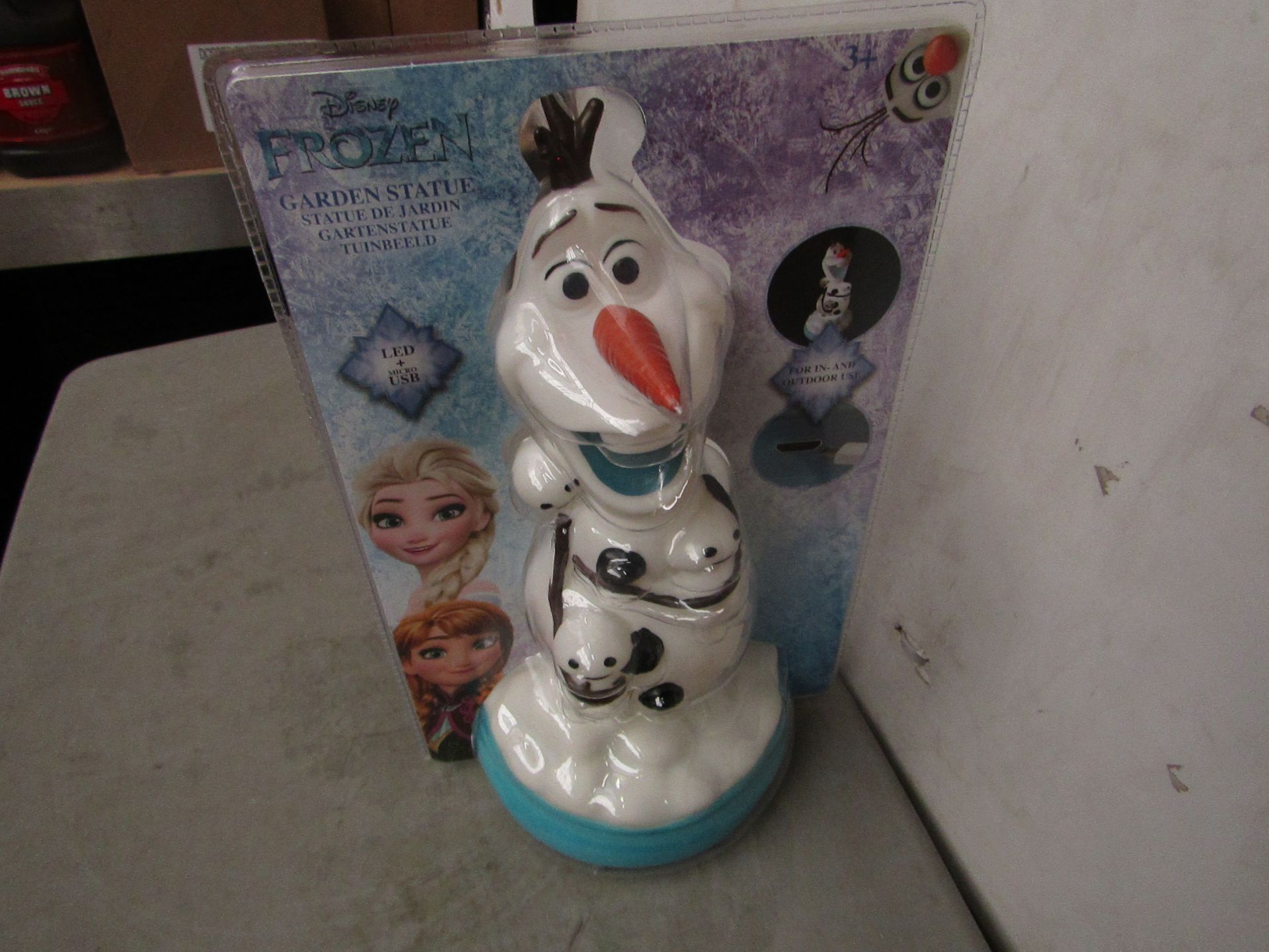 Frozen - Snowman Outdoor/indoor Light up Statue - Unused & Packaged.