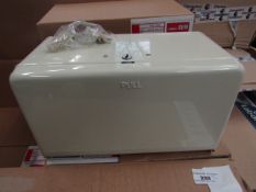 Dulton Wall Hung Metal Paper Dispenser in Ivory with Fixings - New & Boxed.