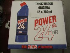 12x 750ml Power 24Hr Thick Bleach - Unchecked & Boxed.