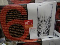 6 x RCR Tall Tumblers. New & Boxed