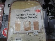 Asab - Bamboo Laundry Storage Basket (Square) - Unused & Packaged.