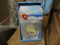 Pack of 48x Disney Frozen Gel Window Clings, new in shop counter POS box.