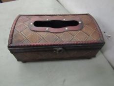 Vinitque Wise - Hand Crafted Tissue Box - New & Boxed.