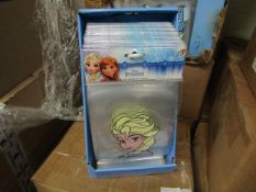 Pack of 48x Disney Frozen Gel Window Clings, new in shop counter POS box.