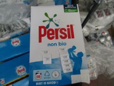 130 wash box of Persil Non Bio Laundry detergent, the box has been damaged and resealed so may not