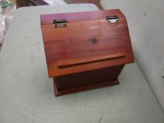 Wooden Trinket Box with Hinged Lid - New & Boxed.
