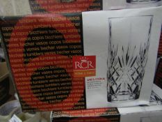 6 x RCR Tall Tumblers. New & Boxed