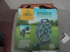 Green Habitats - Kink Resistant Flat Hose Set - Unchecked & Box Damaged.