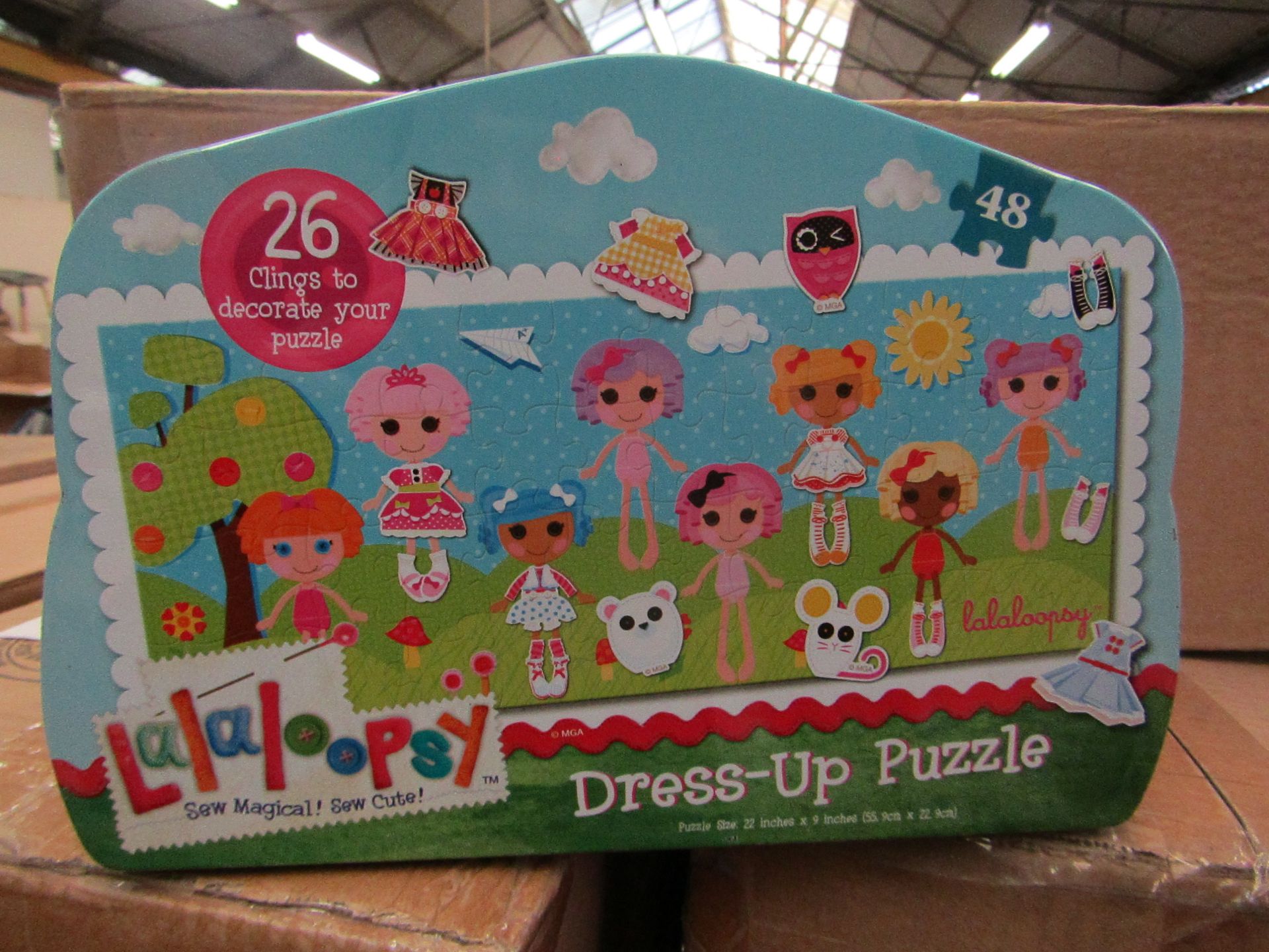 2x Lalaloopsy Dress Up Puzzles in Metal Tins - New & Boxed.