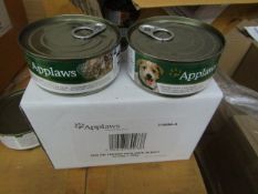 72 x 156g Applaws Chicken with Tuna/Duck Dog Food. BB Aug 2020