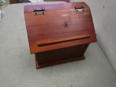 Wooden Trinket Box with Hinged Lid - New & Boxed.