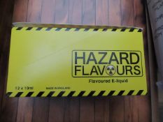 5x Boxes of 10 - Hazard Flavours - E-Liquid - Bio Lemon Tart (12mg 10ml Bottles) - All Unused &