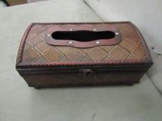 Vinitque Wise - Hand Crafted Tissue Box - New & Boxed.