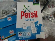 130 wash box of Persil Non Bio Laundry detergent, the box has been damaged and resealed so may not