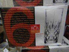 6 x RCR Tall Tumblers. New & Boxed