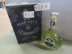 NO VAT!! 1 X 700ml Bottle of Mar Azul Coconut flavoured Tequila, 25% ABV (50% proof), new and