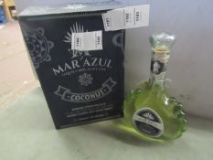 NO VAT!! 1 X 700ml Bottle of Mar Azul Coconut flavoured Tequila, 25% ABV (50% proof), new and