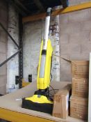 Karcher floor polisher, powers on but not tested cleaning functions. Comes with stand.