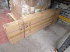 Oak Melamine 168cm TV unit, new and boxed.