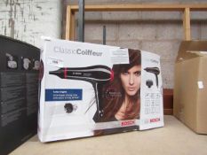 Bosch Classic Coiffeur heair dryer, tested working and boxed.