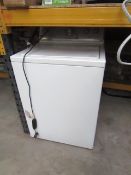 Maytag Commercial top loading washing machine, powers on but have not tested spin as we can't see in