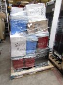 Pallet containing approx 15 - 25 various mini fridges and coolers, all completely unchecked and