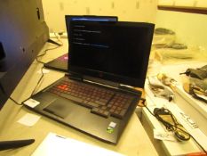 HP Omen laptop, appears to have been opened and states there is no bootable device.