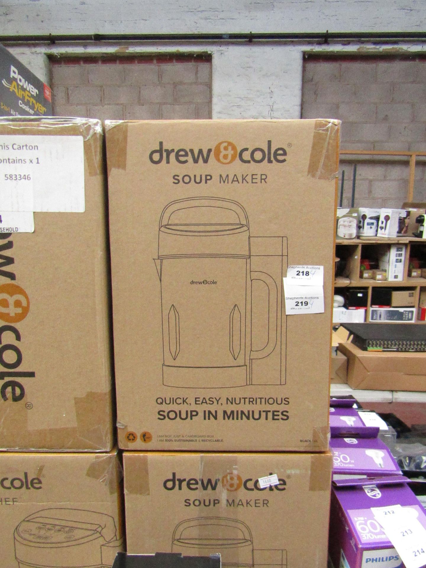 | 4X | DREW AND COLE SOUP CHEF | BOXED AND UNCHECKED | NO ONLINE RESALE | SKU C5060541516809 |