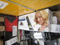 Bosch Style to Go hair straighteners, unchecked and boxed.