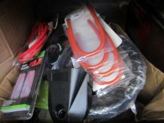 Box of Approx - 15+ Automotive Car Accessories : Shampoo Sticks, T-Cut Scratch Pen, Etc - Boxed.