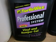 2x Turtle Wax - Professional Vinyl & Bumper Gel (5 Litres) - Unused.