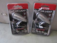 2x Dekton - Clip-On Light - New & Packaged.