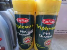 4x Carplan - Triplewax PVA Chamois Super Absorbent - Unused.