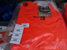 Viking - HI-Vis Orange FR PU - Bib n Brace Coverall - Size Small - All Unused & Packaged.