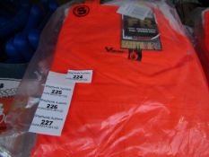 Viking - HI-Vis Orange FR PU - Bib n Brace Coverall - Size Small - All Unused & Packaged.