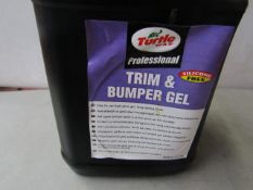 Turtle Wax - Professional Trim & Bumper Gel (5 Litre) - Unused.