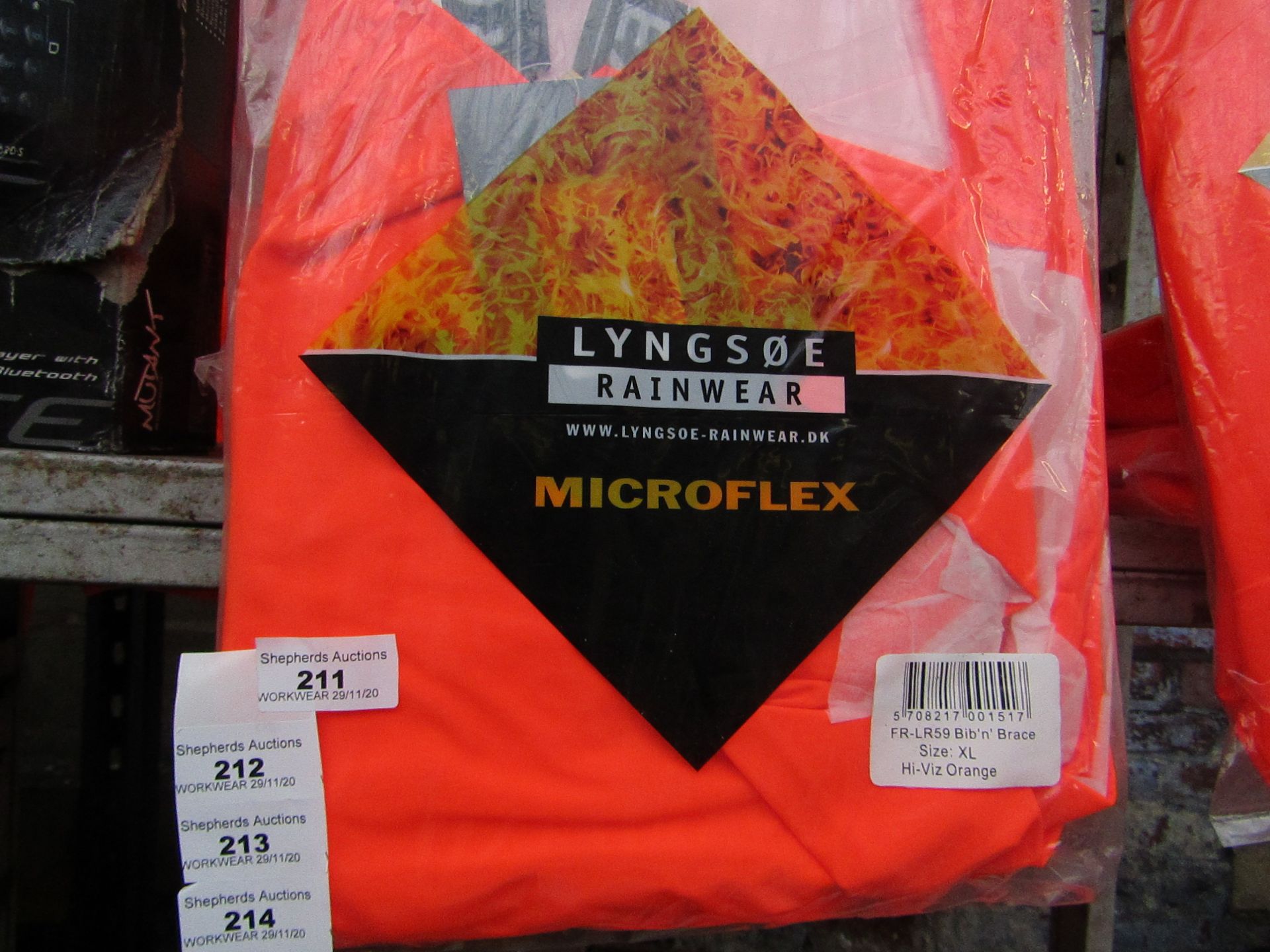 LYNESOE - Rainwear Microflex Bib 'n' Brace - Size XL - Unused & Packaged.