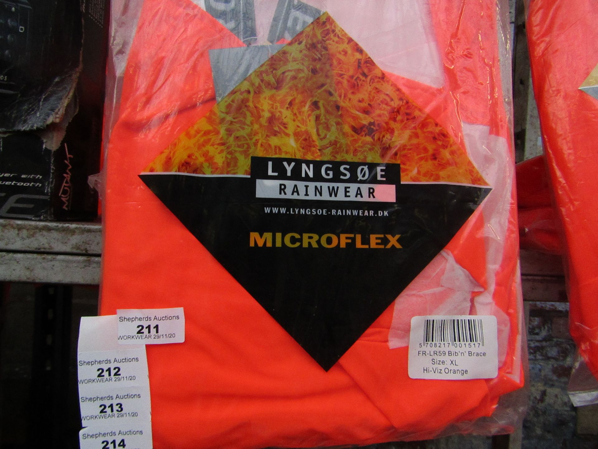 LYNESOE - Rainwear Microflex Bib 'n' Brace - Size XL - Unused & Packaged.