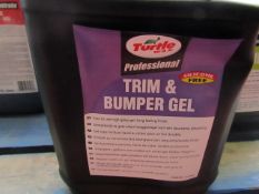 Turtle Wax - Professional Trim & Bumper Gel (5 Litre) - Unused.