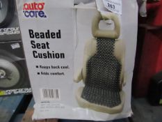 Autcare - Beaded Seat Cushion - Unused - Box Damaged.