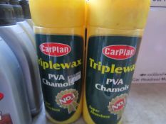 4x Carplan - Triplewax PVA Chamois Super Absorbent - Unused.