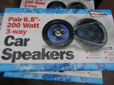 Streetwize Audio - Pair 6.5" 200w 3-Way Car Speakers - Unchecked & Boxed.