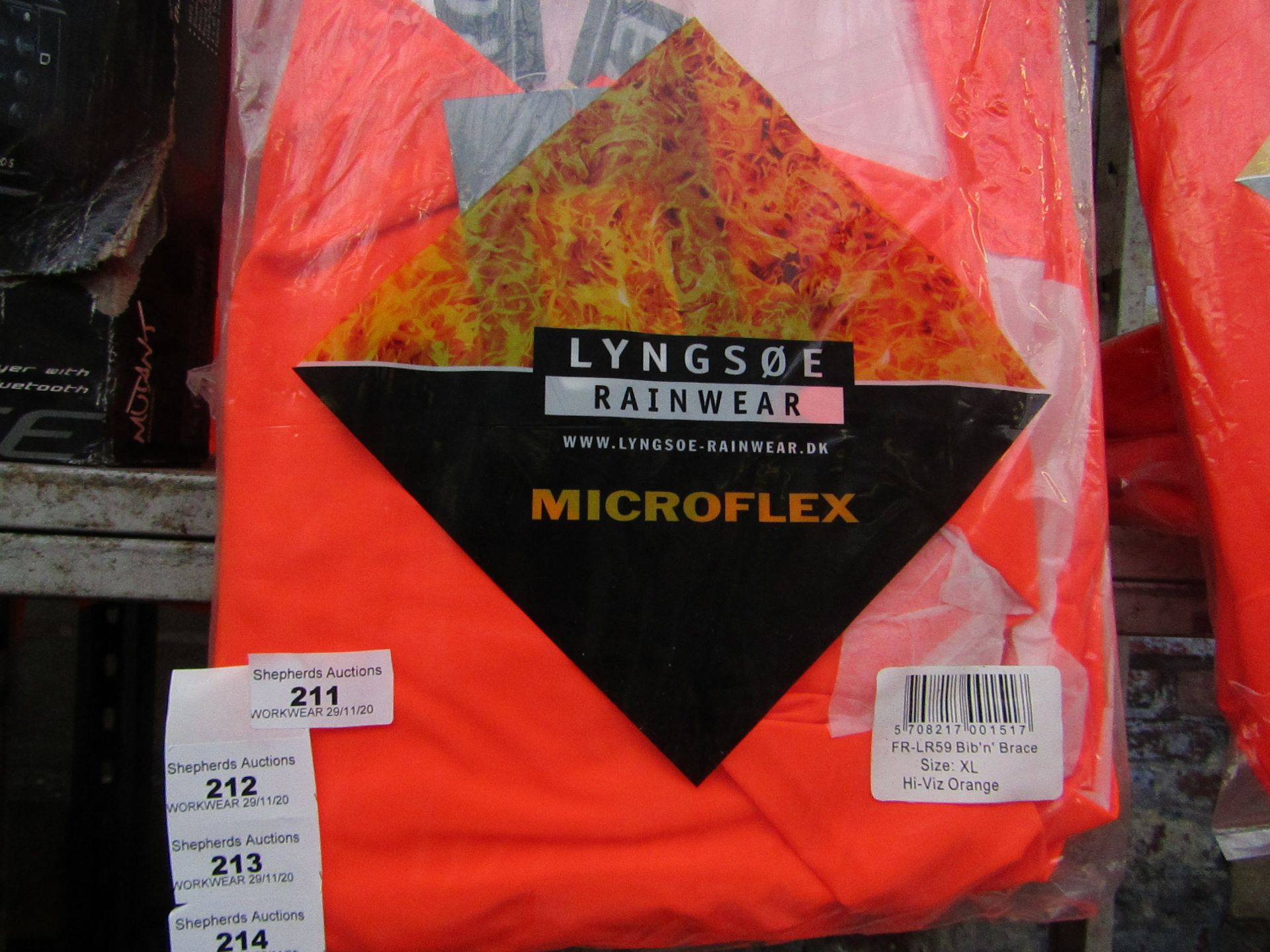 LYNESOE - Rainwear Microflex Bib 'n' Brace - Size XL - Unused & Packaged.